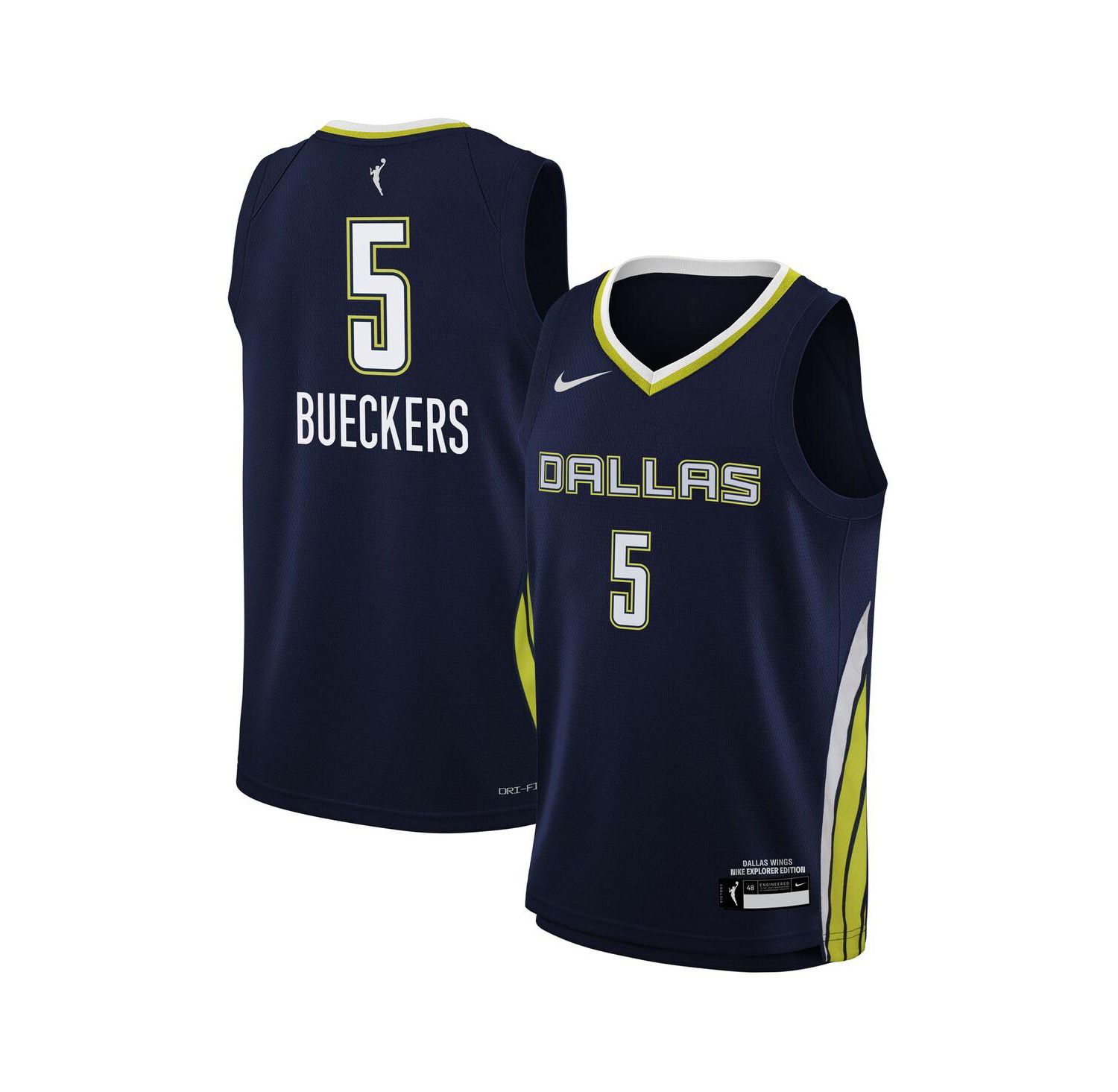 Big Boys and Girls Paige Bueckers Navy Dallas Wings 2025 WNBA Draft Explorer Edition Victory Player Jersey