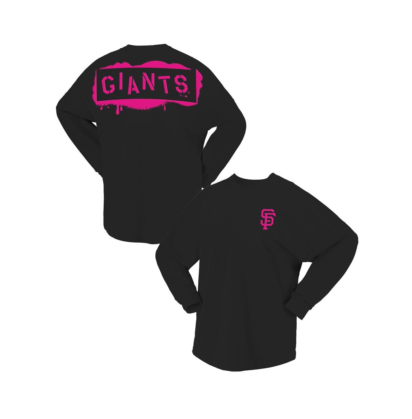 Женская футболка Fanatics Black San Francisco Giants Neon Jersey Long Sleeve — фото 1