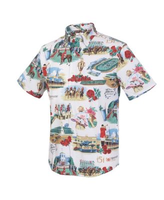 Men's White 151st Kentucky Derby Button-Up Shirt
