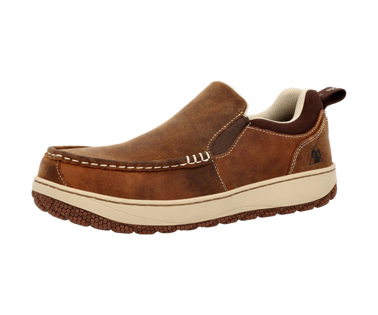 Мужские туфли ROCKY Dry-Strike SRX Composite Toe Work Shoe, цвет: Коричневый — фото 7