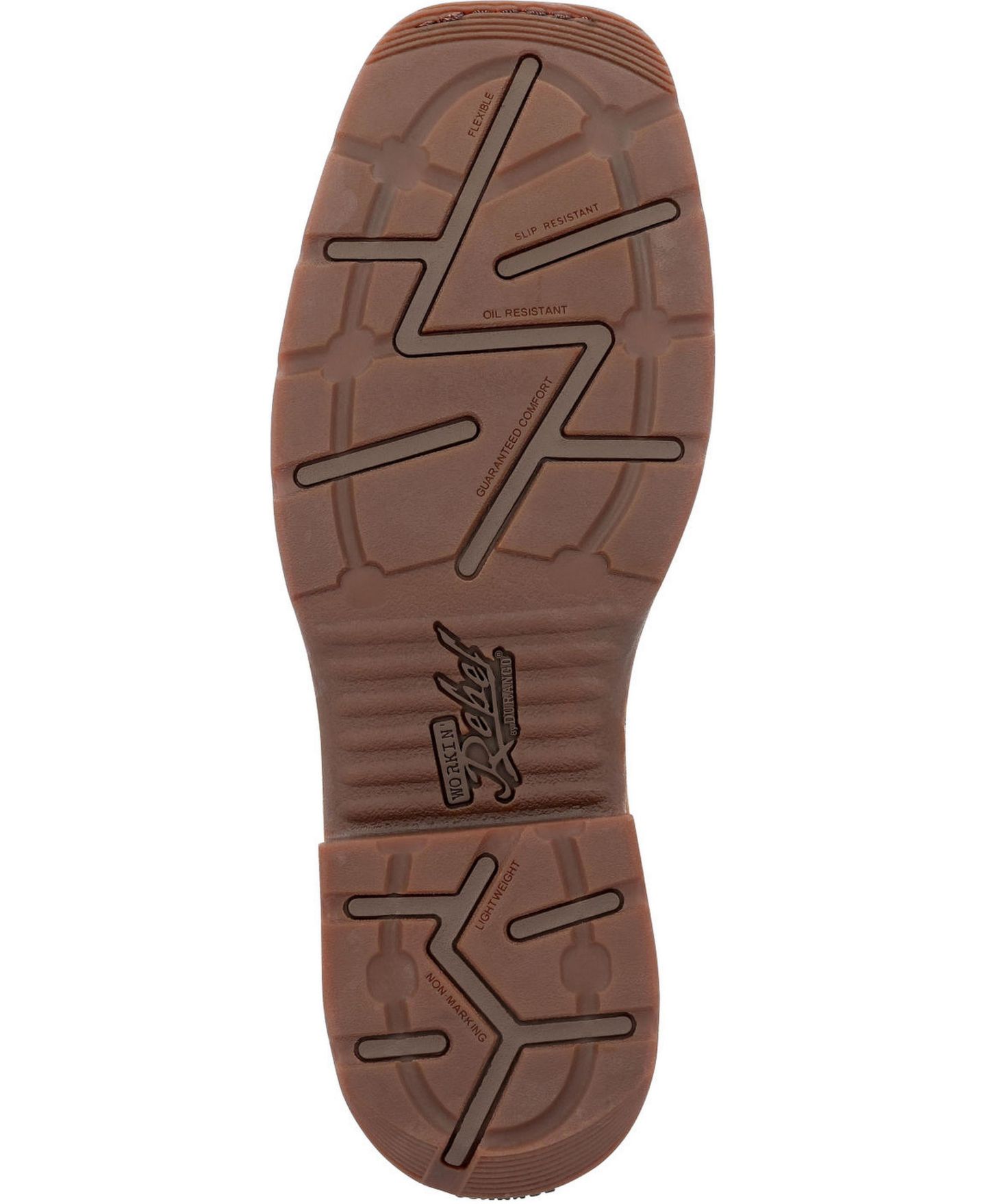 Мужские ботинки Durango Workin' Rebel Patriotic Steel Toe Work Boot, цвет: Коричневый — фото 2