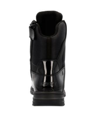 Men's Cadet 8" Black Side Zip Public Service Boot