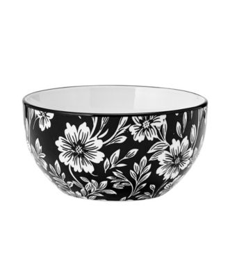 Midnight Blooms 12-Pc. Dinnerware Set, Service for 4