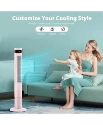Tower Fan Portable Floor Fans 85°Oscillating Fan 43'' Quiet Cooling 12H Timer Remote Control Standing Bladeless Electric 3 Speeds Wind 3 Modes Bedroom Office(43 inch)