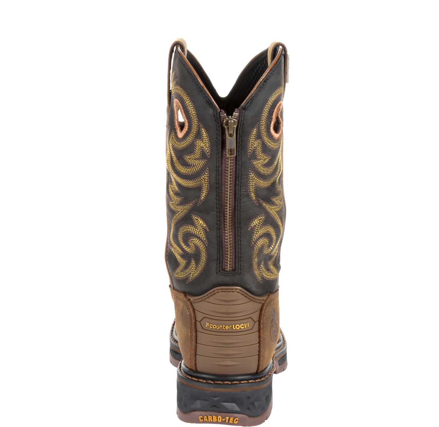 Мужские ботинки GEORGIA BOOT Carbo-Tec LT Waterproof Pull-on Work, цвет: Чёрный / Коричневый — фото 4