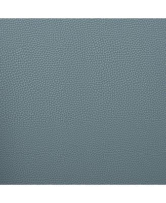 Set of Two Upholstered Faux Leather Open Back Dining Arm Chairs