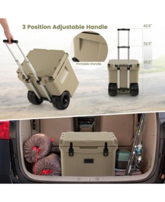 45 Quart Cooler Towable Ice Chest