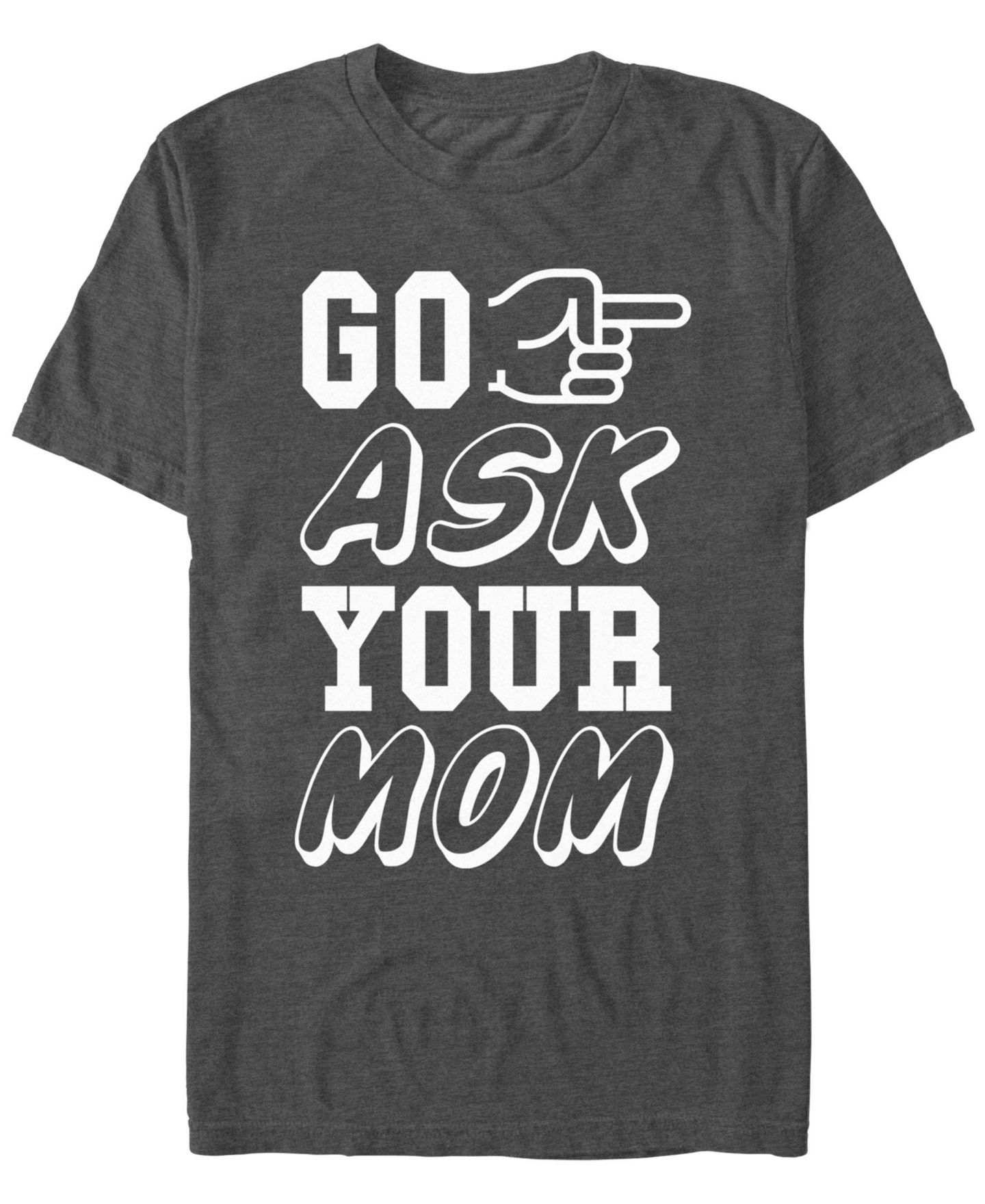 Мужская футболка Fifth Sun Ask Mom Short Sleeve, цвет: Угольный меланжевый — фото 1
