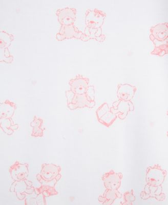 Baby Girls Cotton Bears Bodysuits & Pants, 5 Piece Set