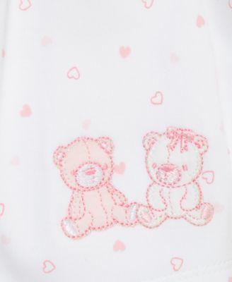 Baby Girls Joyful Cotton Hat, Cardigan & Footed Pants Set