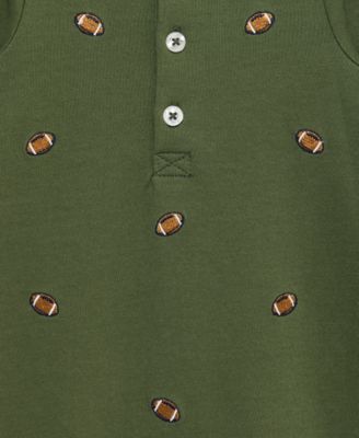 Baby Boys Football Coverall & Socks, 2 Piece Set