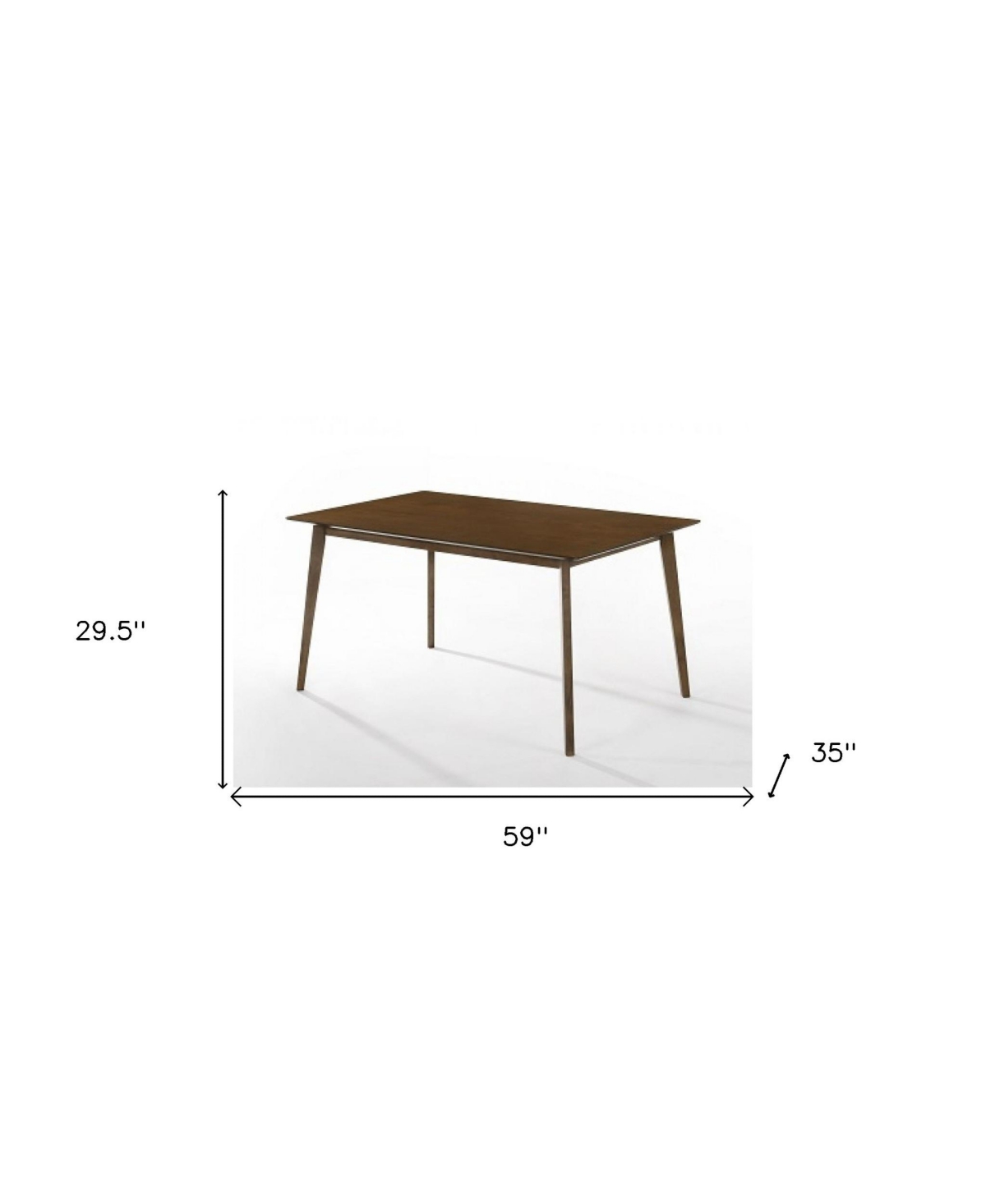 Slickblue Rectangular Solid Wood Dining Table &#x2013; Family Size, Heirloom Quality