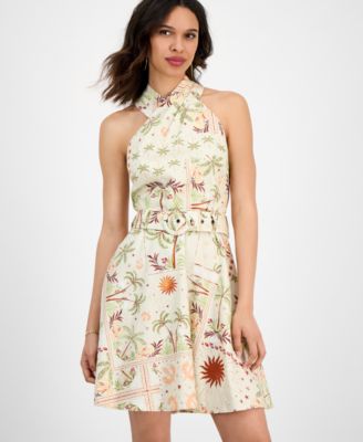 Women's Joanna Mini Belted A-Line Dress