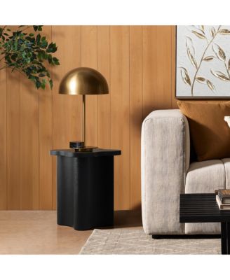 1 PC MDF Wood Modern Cloverleaf  Side Table