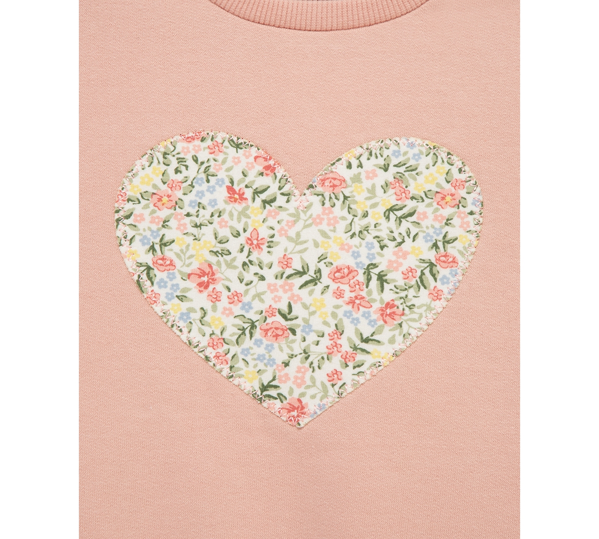 Little Me Heart Sweatshirt & Leggings Set In Pink