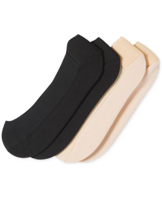 Women's 2-Pk. Heelbliss Cushioned-Back Liner Socks U24376