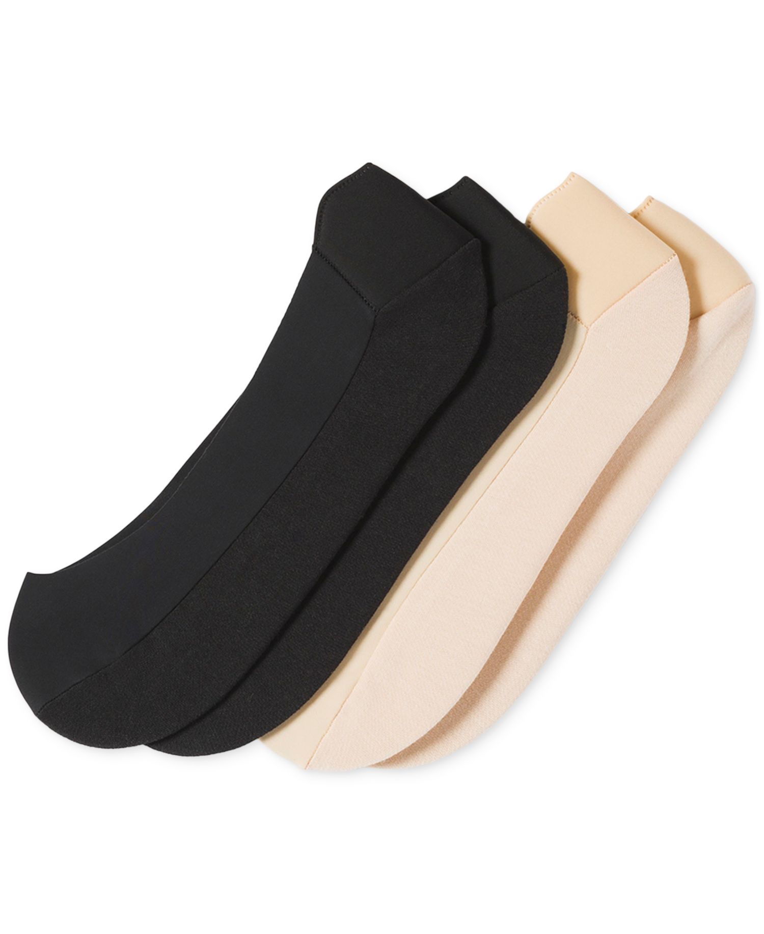 Women's 2-Pk. Heelbliss Cushioned-Back Liner Socks U24376