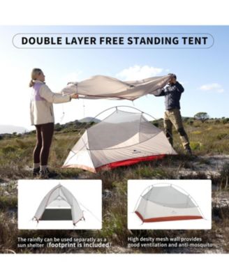 2 Person Tent Lightweight Backpacking Tent with Footprint - Free Standing Ultralight Camping Hiking Backpack Tents