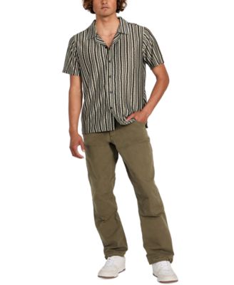 Men's Wyatt Short Sleeve Striped Button-Front Camp