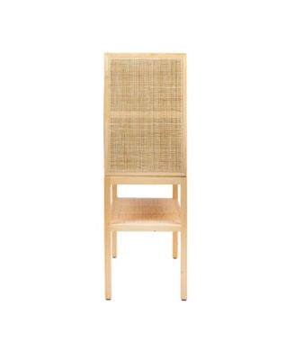 CREATIVE CO-OP 15.8" Woven Rattan and Wood Bohemian Cabinet