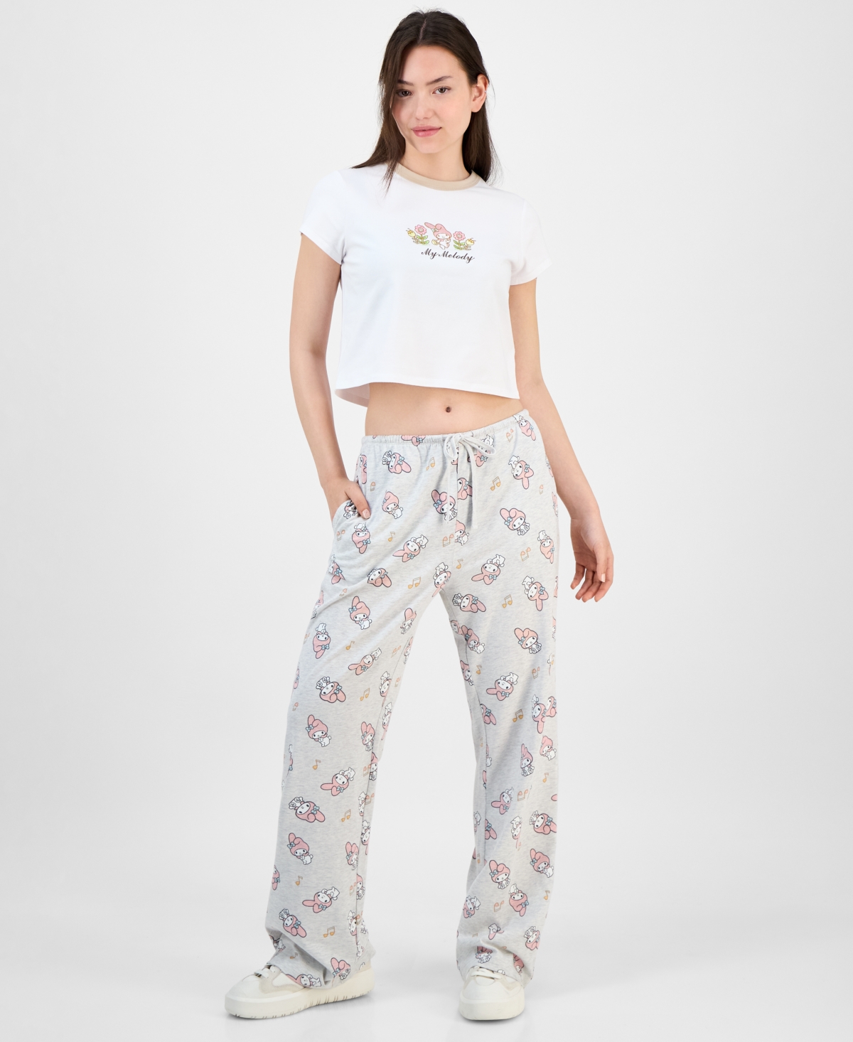 Love Tribe Junior's My Melody Crewneck T-shirt In Multi