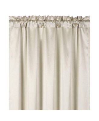 1 Piece Beige Regency Lux Rod Pocket Semi Sheer Window Curtain Panel