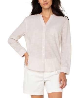 Women's Cotton Long-Sleeve Shirt