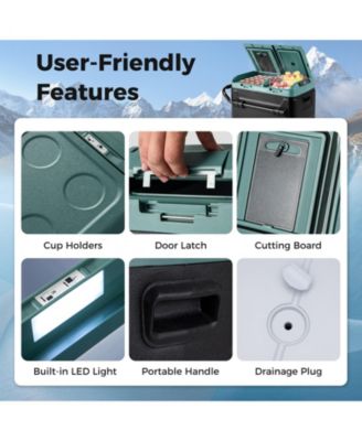 Dual Zone 12V Car Refrigerator for Vehicles Camping Travel Truck RV Boat Outdoor