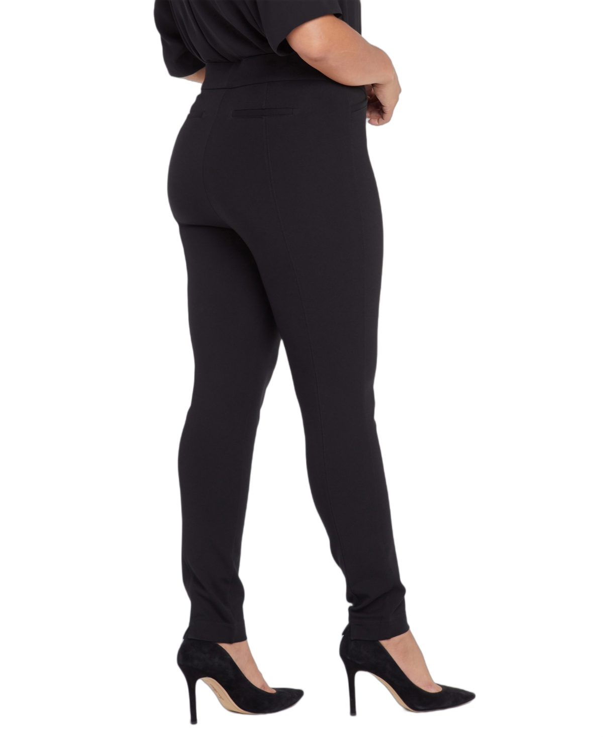 Nydj Plus Legging Black Skinny Leg Jean