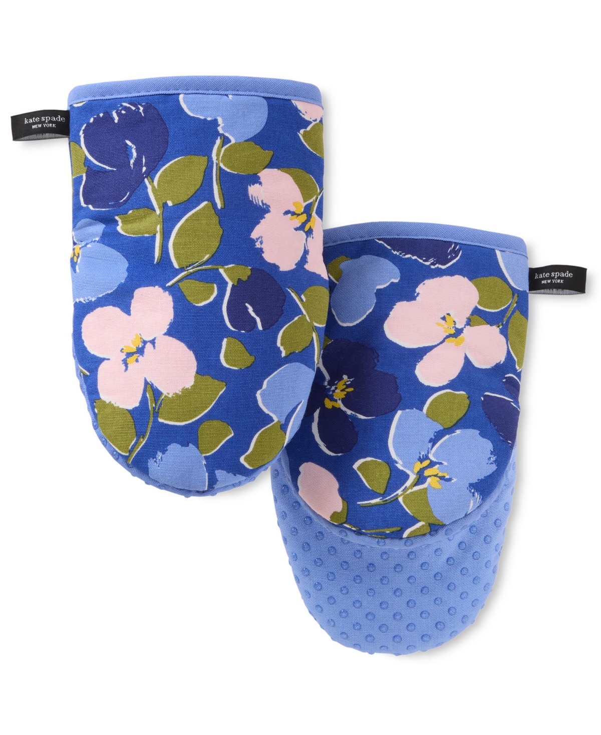 Painterly Bouquet Mini Mitt Set, 5.5" x 8" - Blue,Green,Rose