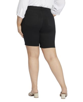 Plus Size Ella Denim Shorts with Side Slits