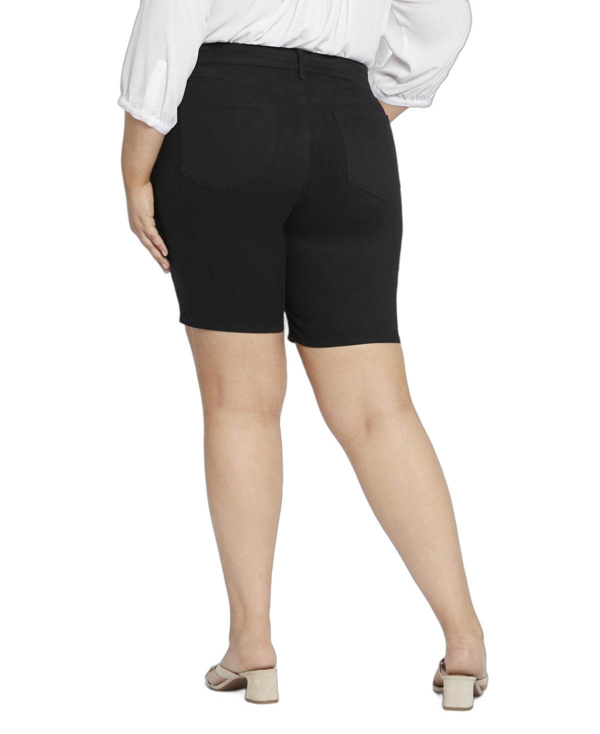 Nydj Plus Size Ella Denim Shorts With Side Slits