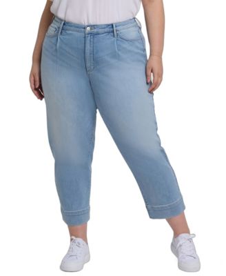 Plus Size Balloon Ankle Jeans