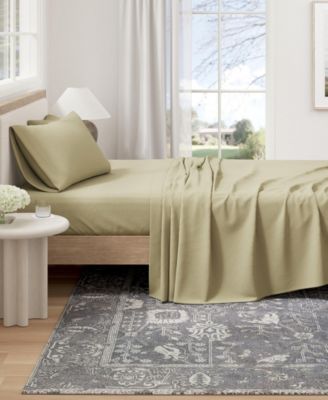 Heathered Melange Cotton Jersey Knit Sheet Set