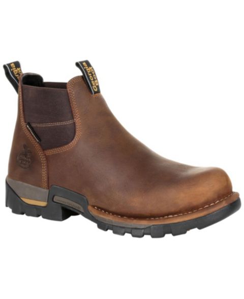 Мужские ботинки GEORGIA BOOT Eagle One Steel Toe Waterproof Chelsea Work Boot, цвет: Коричневый