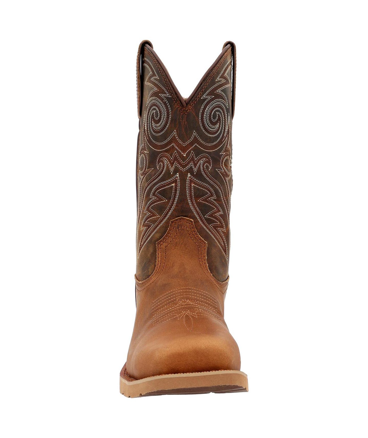 Мужские ботинки ROCKY MonoCrepe 12" Steel Toe Western Boot, цвет: Табачный — фото 3