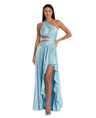 【Mac Duggal】One Shoulder Gown Asymmetrical Hem 関税送料込 Green Embellished One Shoulder Asymmetrical Gown - Mac Duggal