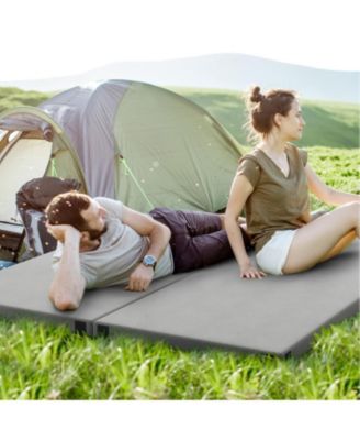 Foldable Camping Mattress with High density foam Cushion and Anti-slip Bottom