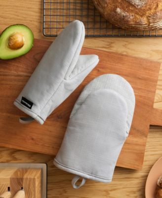 Gourmet Series Gridlines Mini Oven Mitts Set, Pack of 2
