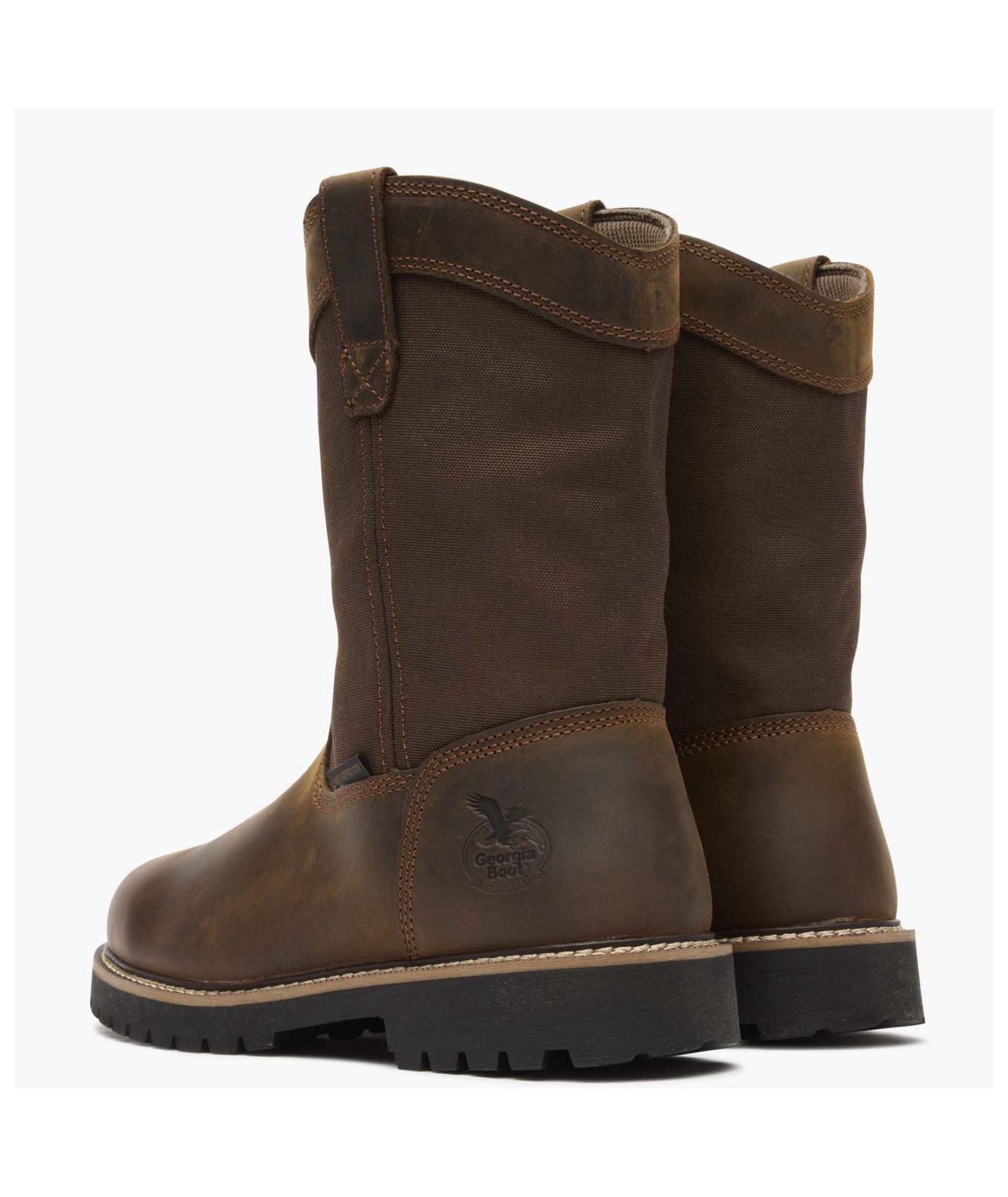Мужские ботинки GEORGIA BOOT Core 37 Waterproof 10" Pull-On Work Boot, цвет: Коричневый — фото 4
