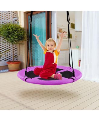 40 Inch Flying Saucer Tree Swing Indoor Outdoor Play Set