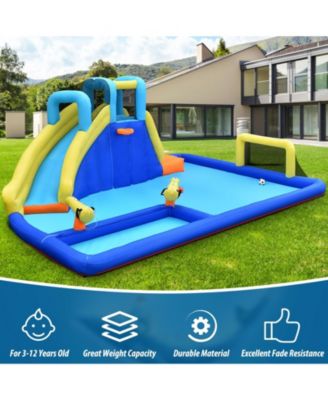 6-in-1 Inflatable Water Slide Jumping House without Blower
