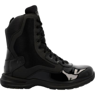 Men's Cadet 8" Black Side Zip Public Service Boot