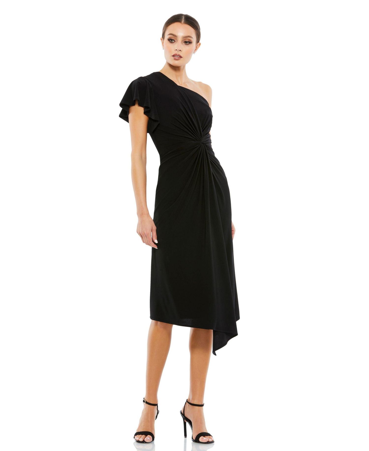 Women's One Shoulder Midi Length