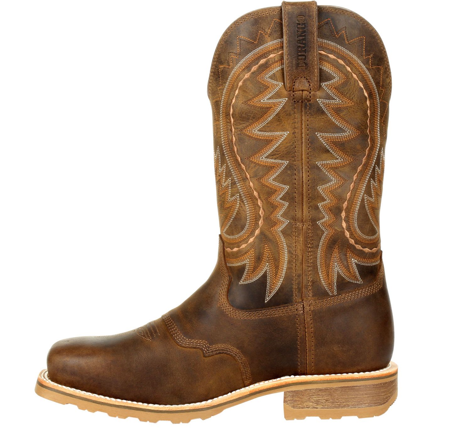 Мужские ботинки Durango Maverick Pro Steel Toe Waterproof Western Work Boot, цвет: Рыжевато-коричневый — фото 7