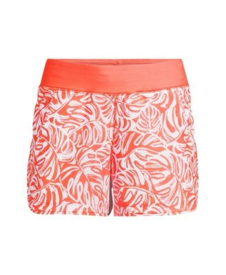 Women's 3" Quick Dry Elastic Waist Board Shorts Swim Cover-up Shorts with Panty