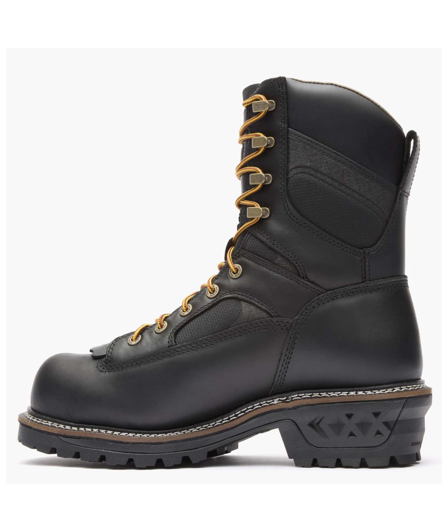 Мужские ботинки GEORGIA BOOT Ltx Logger Composite Toe Waterproof Black Work Boot, цвет: Чёрный — фото 4