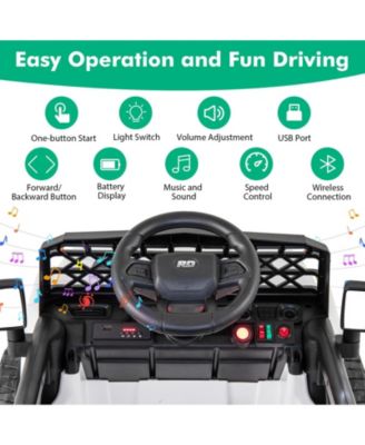 12V Kids Ride on Truck Car with Parental Remote and Music Player