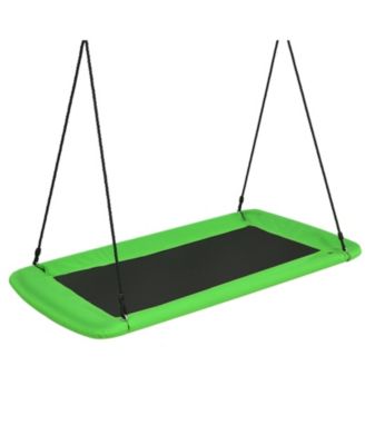 60 Inches Platform Tree Swing Outdoor with  2 Hanging Straps