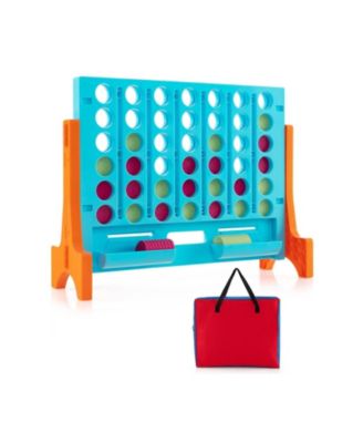 Jumbo 4-to-Score Connect Game Set with Carrying Bag and 42 Coins